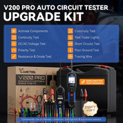 VDIAGTOOL V200 PRO Upgrade Kit Automotive Power Circuit Probe Tester with 30PCS Back Probe,12/24V Car Electric Open Short Circuit Break Finder,AC/DC Voltage Component Relay Fuse Test 40Ft Cable Tracer