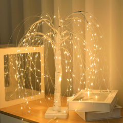 Decorative Twig Lights 20 LED Flexible Branch Lights Warm White Fairy Lights Battery Operated for Birthday Wedding Home Party Garden Decoration