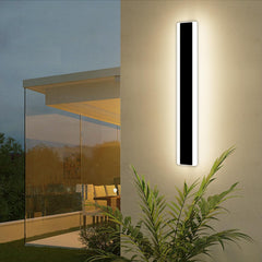 Outdoor Modern Wall Light - 60CM, 18W 1100LM Long Strip Wall Sconce with 3000K Warm White Light, IP65 Rainproof for Porch, Garden, Patio, and Garage