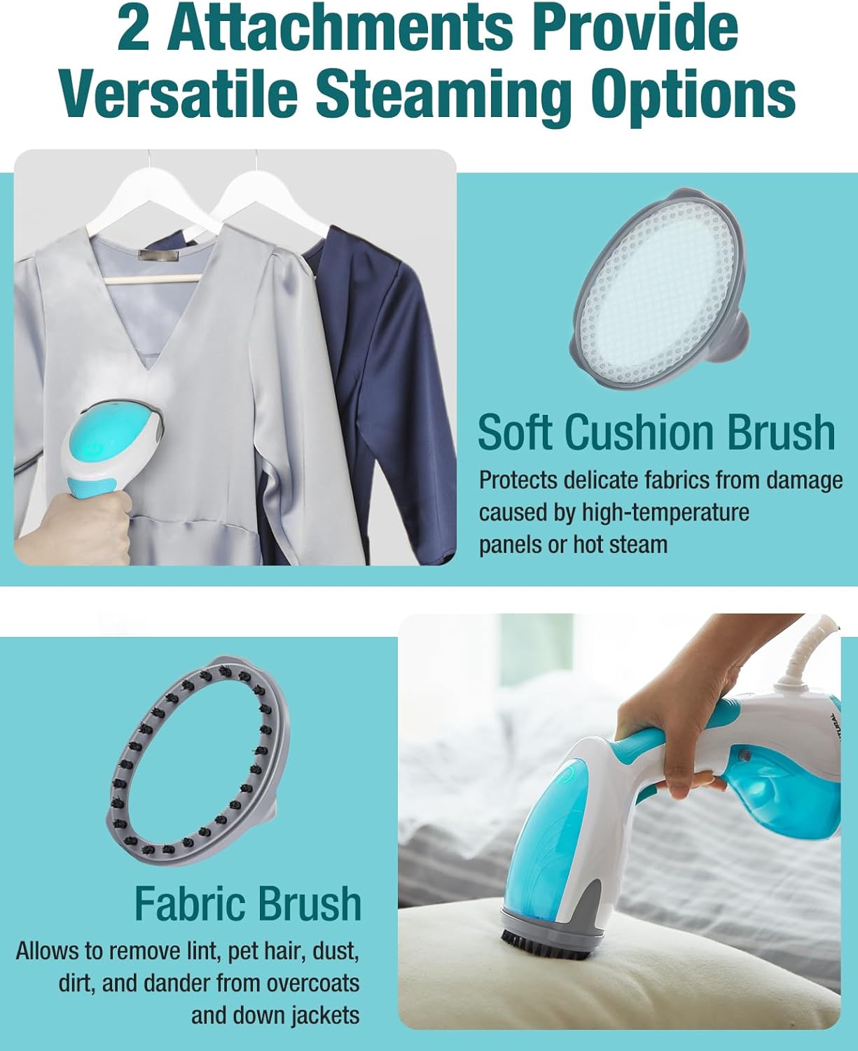 Portable Clothes Steamer 1200W Fast Heat Auto-Off