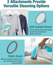 Portable Clothes Steamer 1200W Fast Heat Auto-Off
