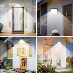 Security Lights Outdoor Motion Sensor, 100W Dusk Till Dawn Outdoor Lights, 10000 Lumen LED Floodlight, IP66 Waterproof Sensor Lights Outdoor Mains Powered for Backyard, Garage, Doorways