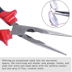 Sharp-tec 160mm Long Nose Pliers with Soft Grip Handles