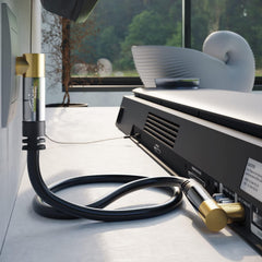 4K TV Aerial Coaxial Cable 5m 90° Angled