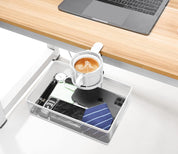 360° Rotating Under Desk Organiser with Cup Holder