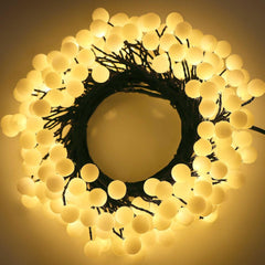 Berry Cluster Lights, 40 Warm White LED Lights on Thin Black Wire, Battery Powered with Timer, Ideal for Indoor and Outdoor Use in Bedrooms and Decorative Settings