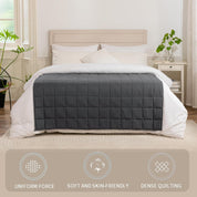 Good Nite 8kg Weighted Blanket – Grey Heavy Blanket for Adults, Improves Sleep, 150x200cm