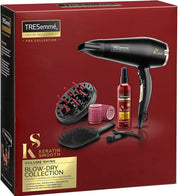 Keratin Hair Dryer & Diffuser Set – 2200W, Heat Protection, Paddle Brush, Black