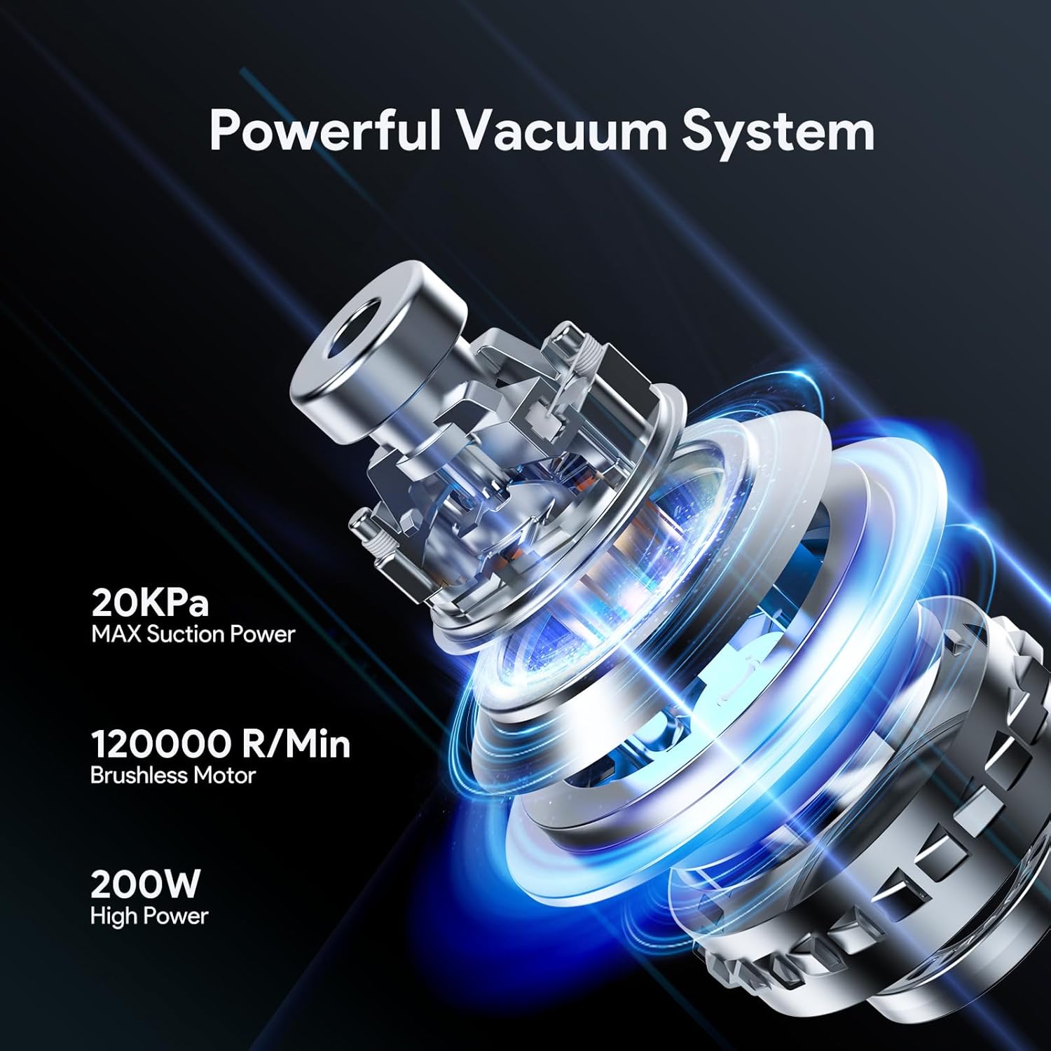 Cordless Handheld Vacuum Cleaner 20kPa