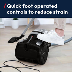 Hoover H-POWER 300 Pet Cylinder Vacuum Cleaner 850W – Powerful Cyclonic Suction, 2L Bagless, Lightweight with HEPA H13 Filter