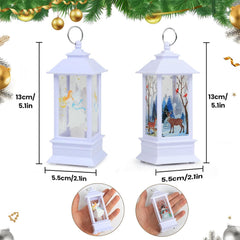 Festive tabletop Christmas lantern decorations