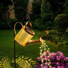 GLOBAL GOLDEN Solar Watering Can Light – LED Solar String Lights with Dual Modes, Waterproof Lantern for Garden, Patio, Yard, and Pathway Decoration