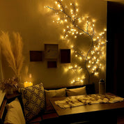 Warm White LED Willow Vine String Lights for Bedroom Wall Décor, Plug-In Twig Tree Fairy Lights for Indoor Home Decoration