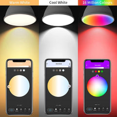 Avatar Controls Smart Bulb Alexa Light Bulbs B22 Bayonet, Colour Changing WiFi LED Lamp Bulbs 9W Set of 2 Bulbs [Energy Class F], White [Energy Class F]B07PKMC87F