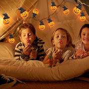 Halloween Pumpkin String Lights 16.5ft 20 LED Battery Powered Decor