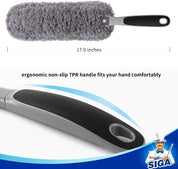 MR.SIGA Microfiber Duster – Reusable, Washable Cleaning Duster in Grey