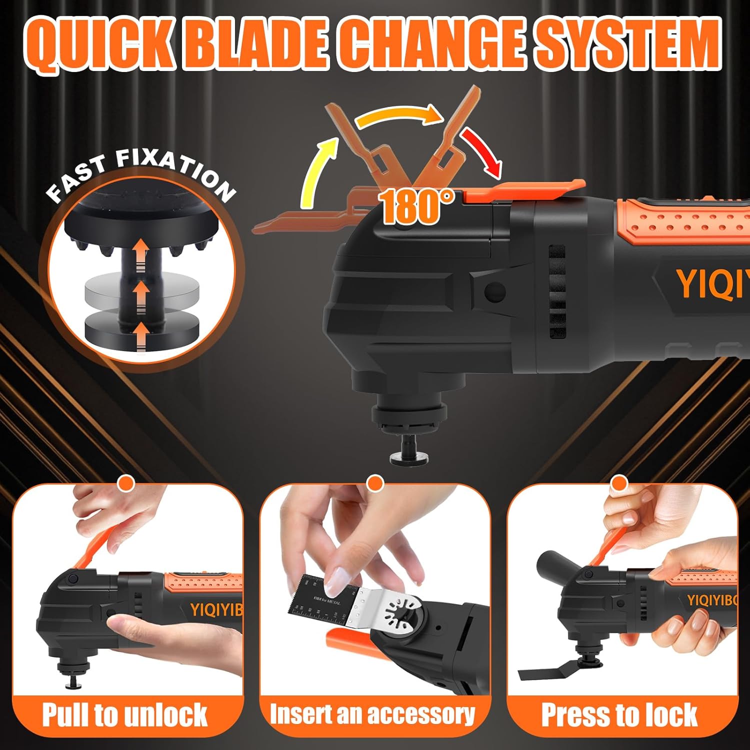 300W Oscillating Multi Tool with 24 Accessories