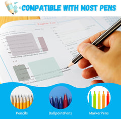 540 Sheets Transparent Sticky Notes, Pastel Clear Removable Tabs for Study & Work