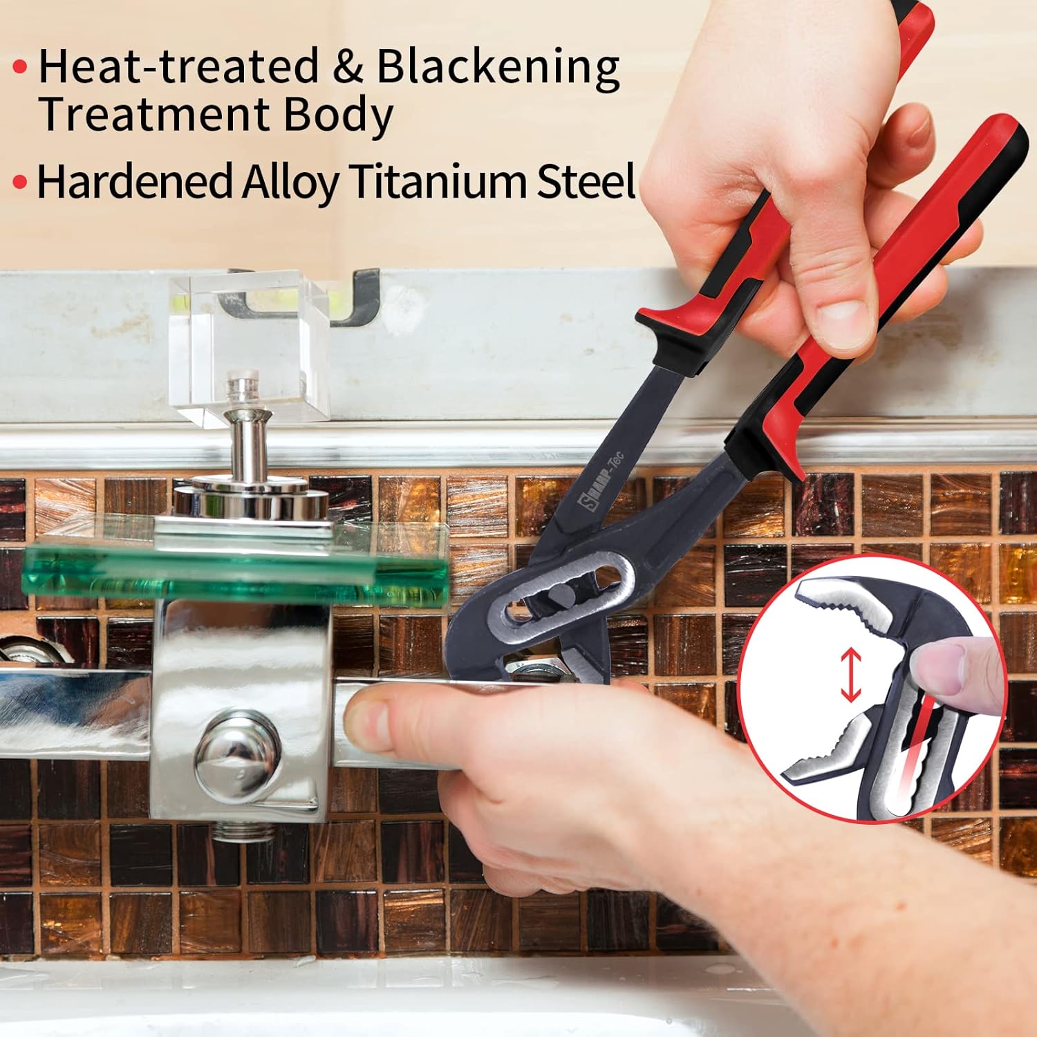 4-Piece 8" Pliers Set with Wire Cutters & Water Pump Pliers