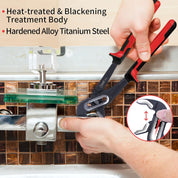 4-Piece 8" Pliers Set with Wire Cutters & Water Pump Pliers