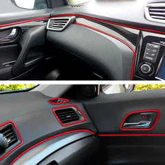 Red Car Interior Trim Strips – 10M DIY Flexible Dashboard & Decoration Accessories