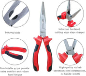 3-Piece Pliers Set – Wire Cutters, Long Nose & Combination