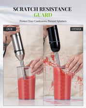 Hand Blender 1200W – 6-in-1 Stick Blender with Whisk, Chopper & Beaker