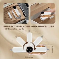 Travel Iron Portable Handheld Clothes Steamer for Wrinkle-Free Clothes On the Go - Steam Generator Iron Ideal Travel Essentials for Travel & Home Use (White)