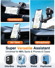 VANMASS Car Phone Holder 2025 Black – 85+ LBS Strong Suction, Rotatable Mount
