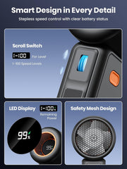 Portable Handheld Fan 5000mAh Stepless Turbo USB Mini