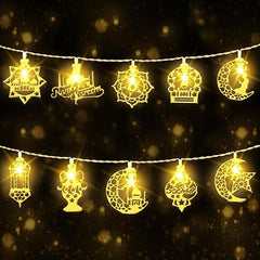 Ramadan Eid String Lights 4.92ft/1.5M 10 LED Battery Operated Fairy Lights for Home, Garden, Patio, Indoor/Outdoor