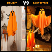 Halloween Ghost Decorations 4 Pack Hanging LED Light Up Outdoor Indoor