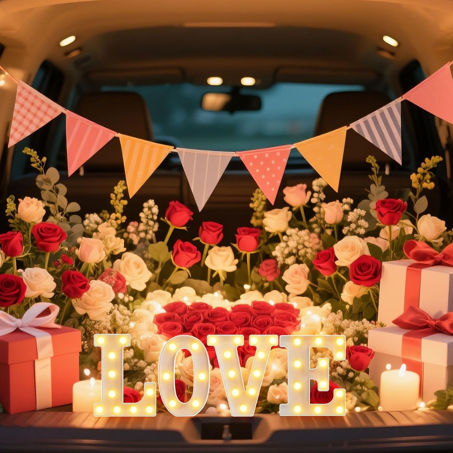 LED Light Up Marquee Letter X – Cool & Warm Glow