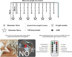 Product specifications for a string of decorative stars