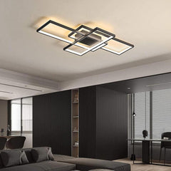 Modern ceiling light fixture in a living room setting