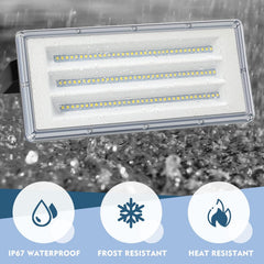 LED Floodlight Outdoor 100W 2 Pack, 10000LM IP67 Waterproof Security Light