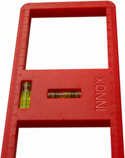 Electrical Socket Back Box Cutting Template with Spirit Levels