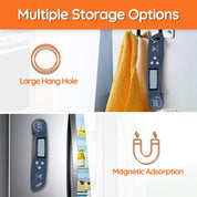 Digital Instant Read Meat Thermometer Navy Blue – Fast, Accurate, Foldable Probe