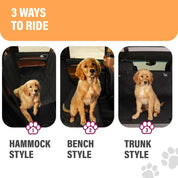 4-Layer Dog Car Seat Protector – Waterproof, Scratchproof & Comfortable Travel Cover