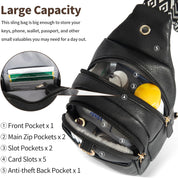 Anti-Theft Crossbody Bag for Women – Small RFID Shoulder Bag with Secure Zippers