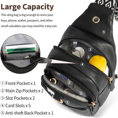 Anti-Theft Crossbody Bag for Women – Small RFID Shoulder Bag with Secure Zippers