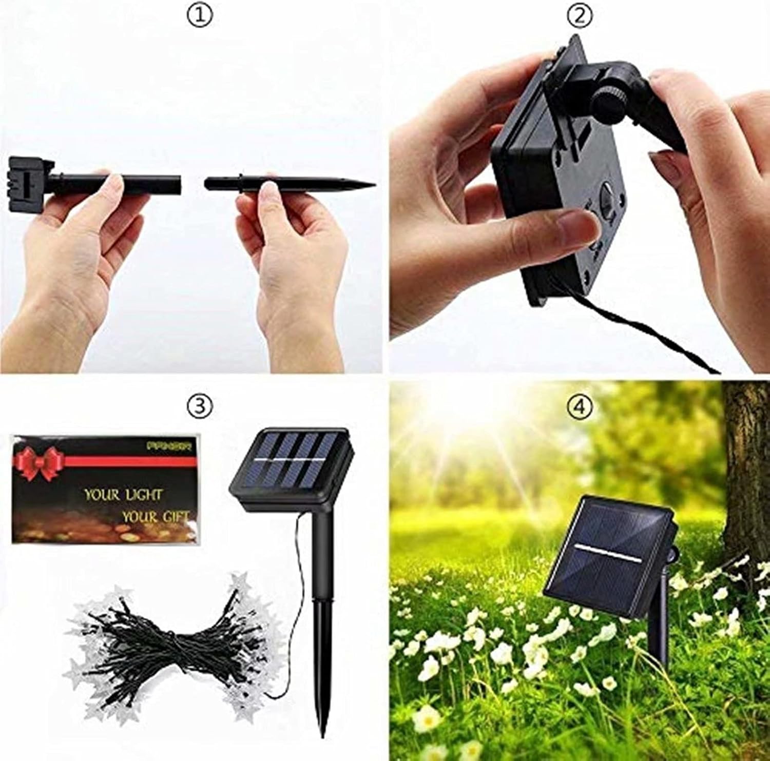 23ft Solar-Powered Fairy Light