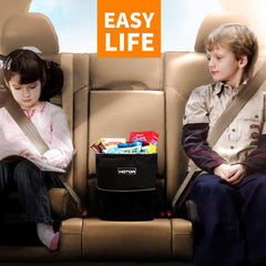 Car Trash Bin – Leak-Proof, Foldable, Waterproof with Lid, Straps & Pockets