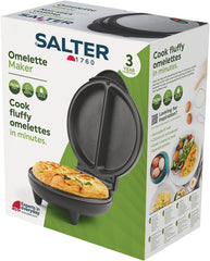 Omelette Maker – Non-Stick Deep Fill Plates, Double Egg Cooker for 2 Omelettes, Fast Heat Up, Easy Clean, 750W, EK2716