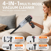 Handheld Vacuum Cleaner Black Rose, 23000Pa Cordless Car & Home