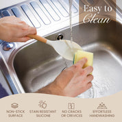 Nuovva 35-Piece Cream Silicone Cooking Utensils Set – Non-Stick, Heat Resistant Tools