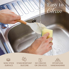 Nuovva 35-Piece Cream Silicone Cooking Utensils Set – Non-Stick, Heat Resistant Tools