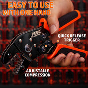 PEBA Waterproof Car Connector Crimping Tool Kit 1-6 Pin