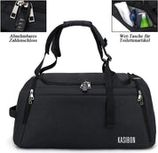 42L Waterproof Gym Duffel Bag with Shoe Compartment, Wet Pocket & Lock – Unisex