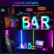 LED Letter R USB Colour Changing Light